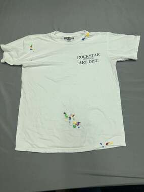 Rockstar Original Art Dist. Paint Splatter Graphic T-Shirt